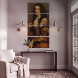 Portrait of a Young Woman by Diego Velazquez Canvas Wall Art Print