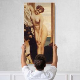 Classical Female Nude by Frederic Leighton Canvas Wall Art Print