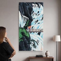 Shiragumo Waterfall of Nikko 1910 by Hiroaki Takahashi Canvas Wall Art Print