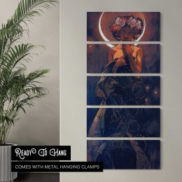 The Evening Star 1902 by Alphonse Mucha Canvas Wall Art Print