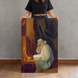 Clown Seated at a Dressing Table by John Sloan Canvas Print