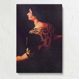 Woman in a Dark Patterned Dress by John Sloan Canvas Print