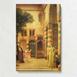 Courtyard with Ornate Columns by Frederic Leighton Canvas Print