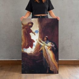 Winged Figures in a Mythological Scene by Frederic Leighton Canvas Print