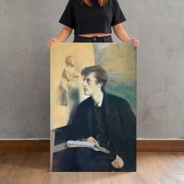 Woman Holding an Open Book Canvas Print