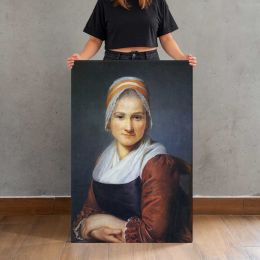 Woman in a White Headscarf Canvas Print