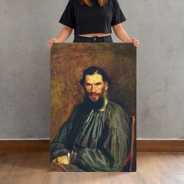 Bearded Man in a Dark Robe Canvas Print
