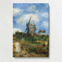 Windmill beneath a Blue Sky by Vincent Van Gogh Canvas Print