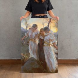 Women in White Dresses beneath Trees by Daniel Gerhartz Canvas Print