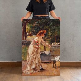 Afternoon in the Park by Alfred Stevens Canvas Print