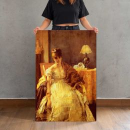 Lovelorn by Alfred Stevens Canvas Print