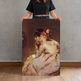 The Japanese Mask aka Intrigue by Alfred Stevens Canvas Print