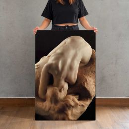 Reclining Sculpture Figure Study by Auguste Rodin Canvas Print