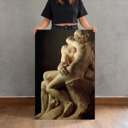 Embracing Sculpture Figures by Auguste Rodin Canvas Print