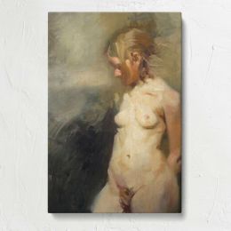 Standing Figure Study of Cathleen by Aaron Coberly Canvas Print