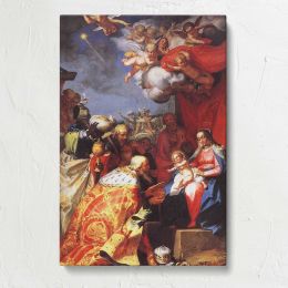 Adoration OF The Magi by Abraham Bloemaert Canvas Print