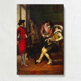 Les Critiques 1891 by Adolphe Alexandre Lesrel Canvas Print