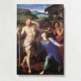 Noli me tangere by Agnolo Bronzino Canvas Print