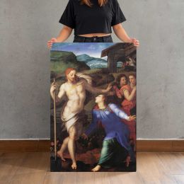 Noli me tangere by Agnolo Bronzino Canvas Print