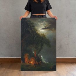 Campfire Site Yosemite by Albert Bierstadt Canvas Print