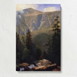 Mountainous Landscape by Albert Bierstadt Canvas Print