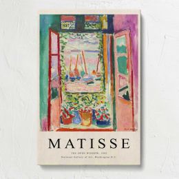 Open Window Harbour Exhibition Design by Henri Matisse Canvas Print