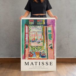 Open Window Harbour Exhibition Design by Henri Matisse Canvas Print