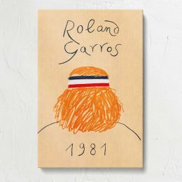 Roland Garros 1981 Hat Illustration Canvas Print