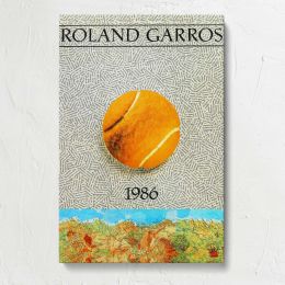 Roland Garros 1986 Tennis Ball Canvas Print