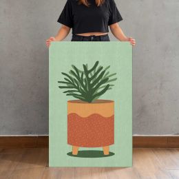 Leafy Plant in a Terracotta Pot Canvas Print