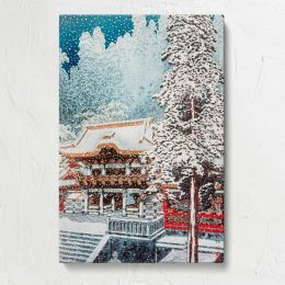 Yomei Gate at Nikko in Snow by Hiroaki Takahashi Canvas Print