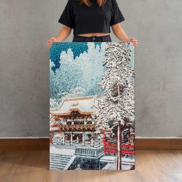 Yomei Gate at Nikko in Snow by Hiroaki Takahashi Canvas Print