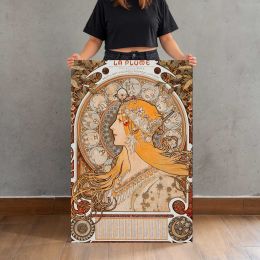 Zodiaque La Plume by Alphonse Mucha Canvas Print