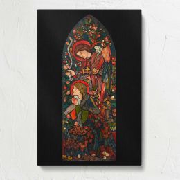 The Annunciation Arched Composition Canvas Print
