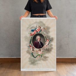 Portrait of Carl Linnaeus by Robert John Thornton Canvas Print