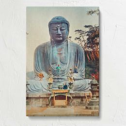 Bronze Buddha at Kamakura by Ogawa Kazumasa Canvas Print