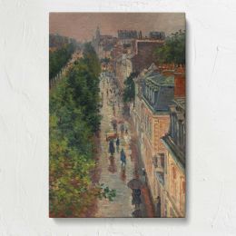 Paris Street Scene by Maximilien Luce Canvas Print