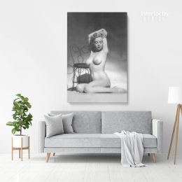 Marilyn Monroe American Model Naked Canvas Wall Artwork Hangings Pop Quote