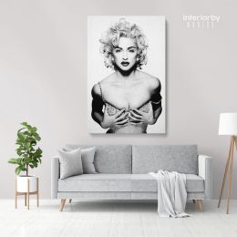 Madonna Young Sexy Boobs Pop Singer Art Modanna 80s Albums Canvas