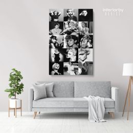 Modanna 80s Amazing Albums Collage Print Poster in Canvas Rolled Canvas