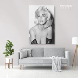 Young Modanna Sexy Print Poster in Canvas, Rolled Canvas