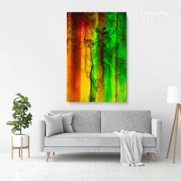 Abstract Canvas Acrylic Colors And Ink In Water Canvas Wall Art