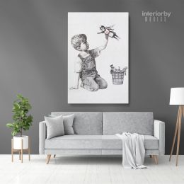 Banksy Donates New Artwork Celebrating Health Care Workers to British Hospital Canvas Wall Art