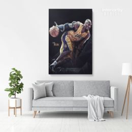 Kobe Bryant Basketball Player Photo Print Poster Canvas Last Game Mamba Mentality Home Decoration
