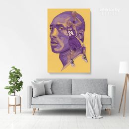 Kobe Bryant Basketball Player Drawing Photo Print Last Game Mamba Mentality Canvas