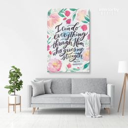 Bible Verse Canvas Office Decor Scripture Home Wall Hangings Christmas Gift