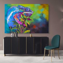 Beautiful Toads Frog Original Pastel wall art Modern Print Abstract Canvas Wall Art