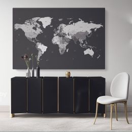 World map wall art World Map Canvas Large World Map Canvas Wall Art