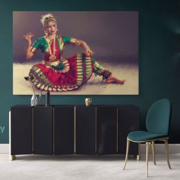 ArtzFolio Indian Classical Dance Bharatanatyam Canvas Wall Art
