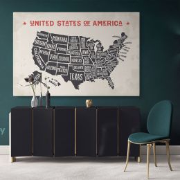 United States of America Canvas Large Canvas Gift Office Living Room Home Decor For Wall Hangings